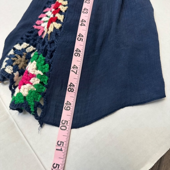 Colorful Semi Sheer Crochet Embroidered Beach Cover up size:OS - Picture 8 of 8